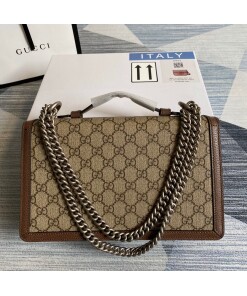 Replica Gucci 621512 Dionysus GG Top Handle Bag Brown
