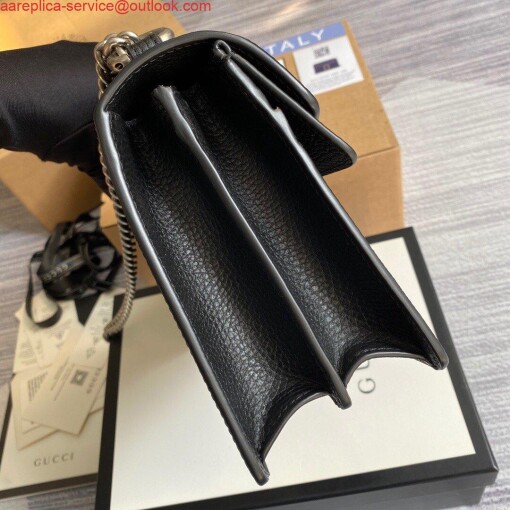 Replica Gucci 621512 Dionysus GG Top Handle Bag Black 2
