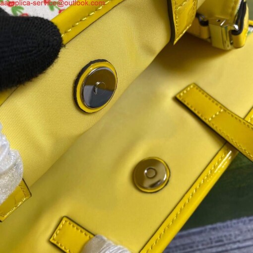 Replica Gucci 612992 GG Medium Ophidia Tote Shoulder Bag Yellow 7