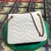 Replica Gucci 453569 GG Marmont Matelassé Shoulder Bag Red 10