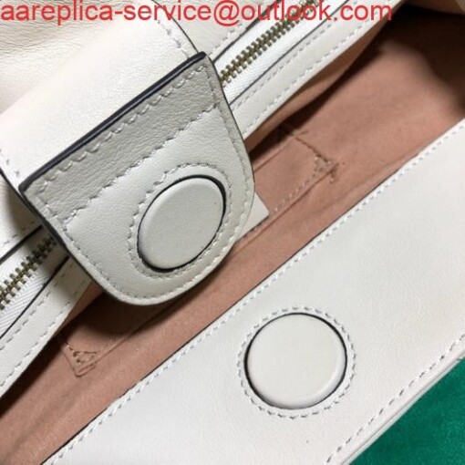 Replica Gucci 453569 GG Marmont Matelassé Shoulder Bag White 7