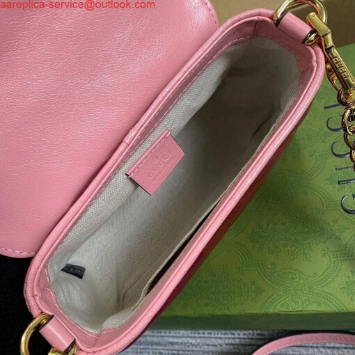 Replica Gucci 583571 GG Marmont Multicolour mini top handle bag Wine Red 7