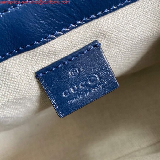 Replica Gucci 583571 GG Marmont Multicolour mini top handle bag Rose red 8