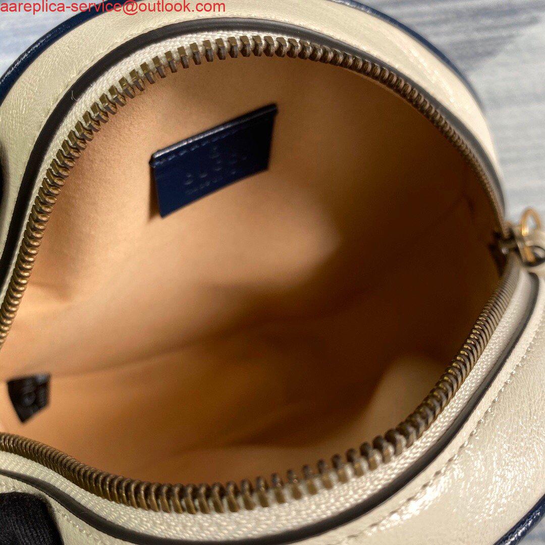 Replica Gucci 550154 GG Marmont Mini Round Shoulder Bag White 7 Replica Gucci 550154 GG Marmont Mini Round Shoulder Bag White 7