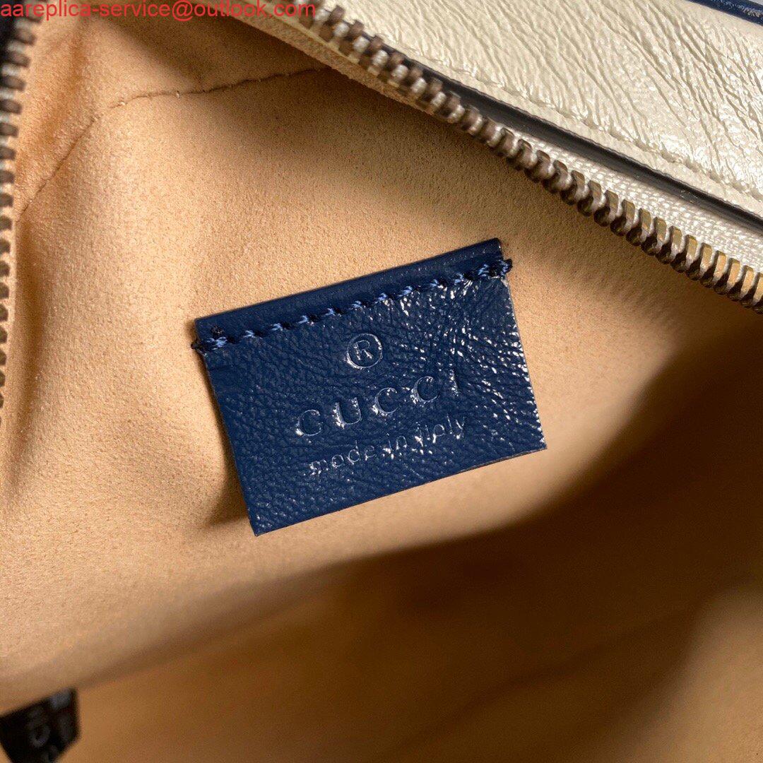 Replica Gucci 550154 GG Marmont Mini Round Shoulder Bag White 8 Replica Gucci 550154 GG Marmont Mini Round Shoulder Bag White 8