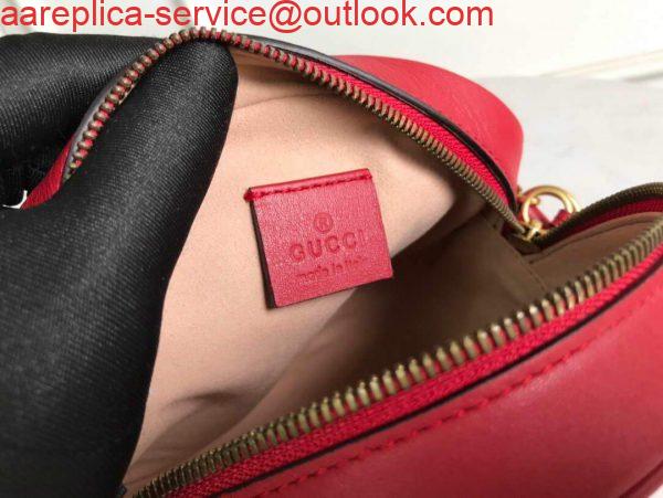 Replica Gucci 550154 GG Marmont Mini Round Shoulder Bag Red 8 Replica Gucci 550154 GG Marmont Mini Round Shoulder Bag Red 8