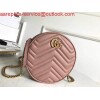 Replica Gucci 550154 GG Marmont Mini Round Shoulder Bag Light Pink