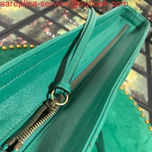 Replica Gucci 524578 GG Marmont Matelassé Shoulder Bag Green 6