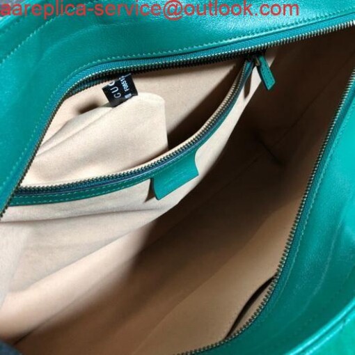 Replica Gucci 524578 GG Marmont Matelassé Shoulder Bag Green 7