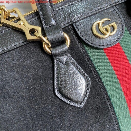 Replica Gucci 524537 Gucci Ophidia GG Medium Tote Shoulder Bag Black 5