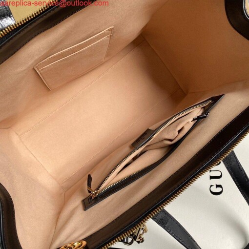 Replica Gucci 524537 Gucci Ophidia GG Medium Tote Shoulder Bag Black 7