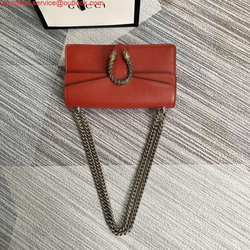 Replica Gucci 499623 Dionysus Small Shoulder Bag Red 2