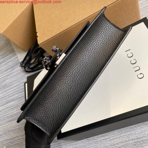 Replica Gucci 499623 Dionysus Small Shoulder Bag Black 3
