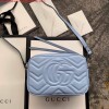 Replica Gucci 447633 GG Marmont Super Mini Shoulder Bag White and Red 10