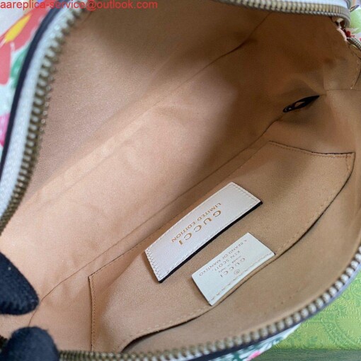 Replica Gucci 447632 GG Marmont Multicolour Small Shoulder Bag White 7