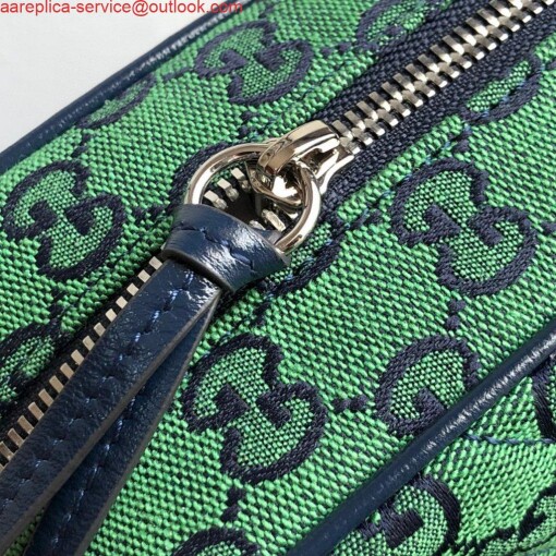 Replica Gucci 447632 GG Marmont Multicolour Small Shoulder Bag Green 7