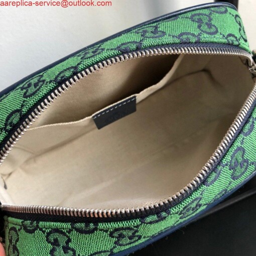 Replica Gucci 447632 GG Marmont Multicolour Small Shoulder Bag Green 8