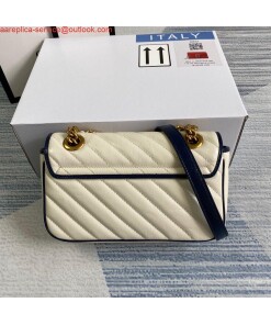 Replica Gucci 446744 GG Marmont Matelassé Mini Bag Beige