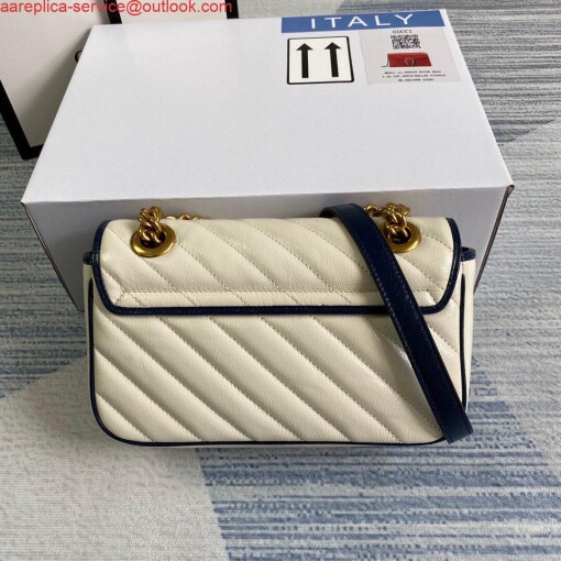 Replica Gucci 446744 GG Marmont Matelassé Mini Bag Beige