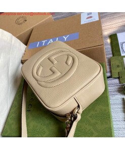Replica Gucci 308364 Soho small leather crossbody-bags disco bag Beige 2