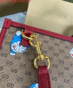 Replica GG 653952 Gucci Doraemon x Gucci large Tote bag Red 2