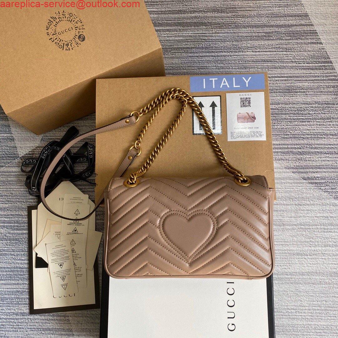 Replica Gucci 443497 GG Marmont Matelassé shoulder Bag Light Pink Replica Gucci 443497 GG Marmont Matelassé shoulder Bag Light Pink