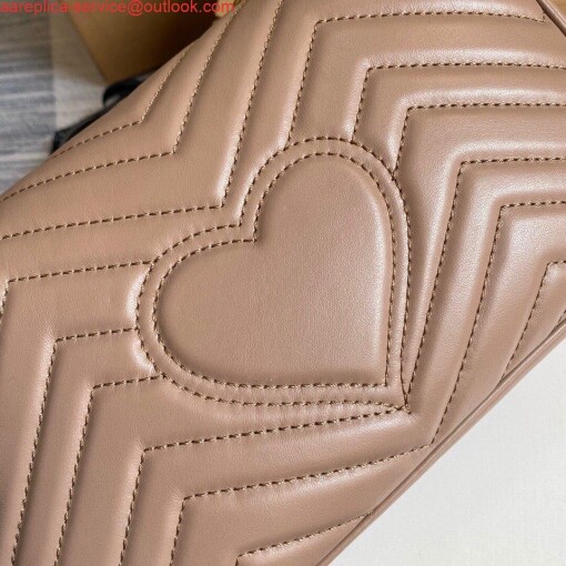 Replica Gucci 443497 GG Marmont Matelassé shoulder Bag Light Pink 4