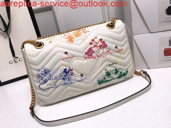 Replica Gucci 443496 GG Marmont Medium Matelassé Shoulder Bag White and printer 2 Replica Gucci 443496 GG Marmont Medium Matelassé Shoulder Bag White and printer 2