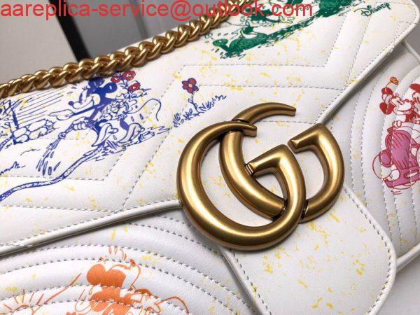 Replica Gucci 443496 GG Marmont Medium Matelassé Shoulder Bag White and printer 4 Replica Gucci 443496 GG Marmont Medium Matelassé Shoulder Bag White and printer 4