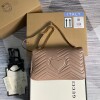 Replica Gucci 443496 GG Marmont Medium Matelassé Shoulder Bag White 9