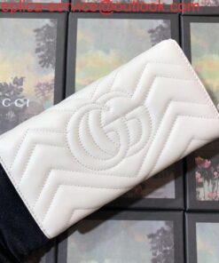 Replica Gucci 443436 GG Marmont Continental Wallet White