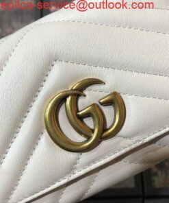 Replica Gucci 443436 GG Marmont Continental Wallet White 2