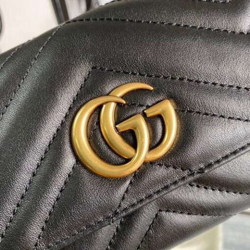 Replica Gucci 443436 GG Marmont Continental Wallet Black 3