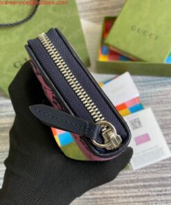 Replica Gucci 443123 GG Marmont Matelassé Zip Around Wallet Purple 2