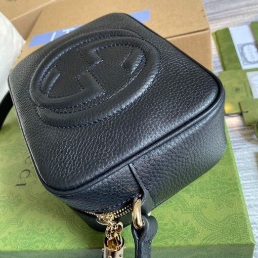 Replica Gucci 308364 Soho small leather disco bag black 2