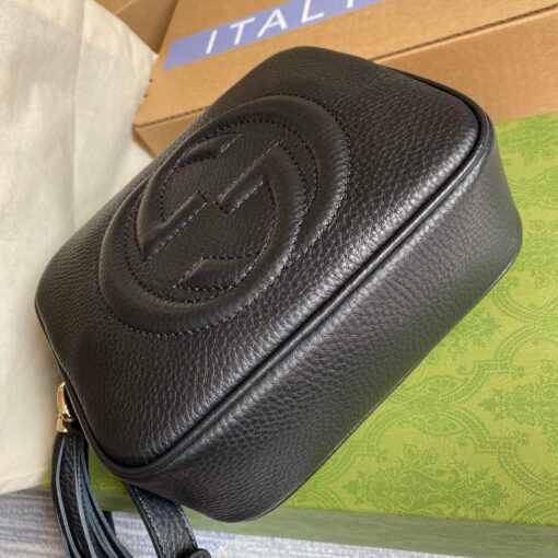 Replica Gucci 308364 Soho small leather disco bag black 3