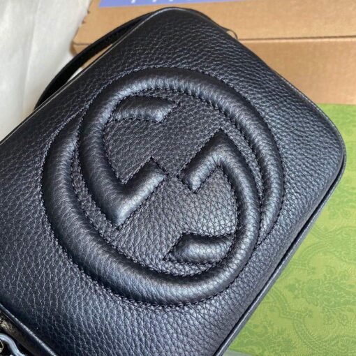 Replica Gucci 308364 Soho small leather disco bag black 5