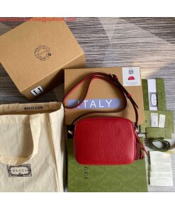 Replica Gucci 308364 Soho small leather crossbody-bags disco bag Red