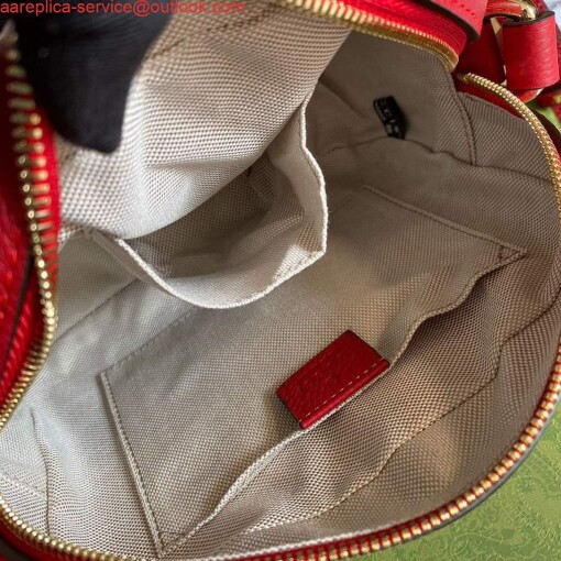 Replica Gucci 308364 Soho small leather crossbody-bags disco bag Red 8