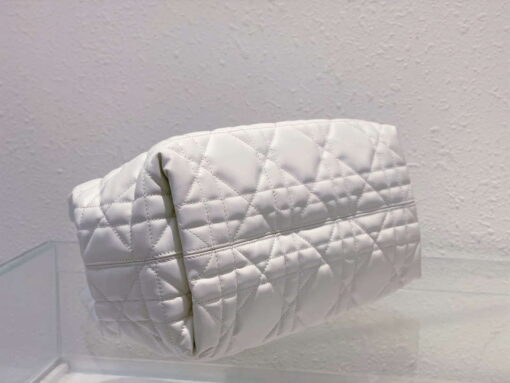 Replica Dior M2821 Medium Dior Toujours Bag White Macrocannage Calfskin 6