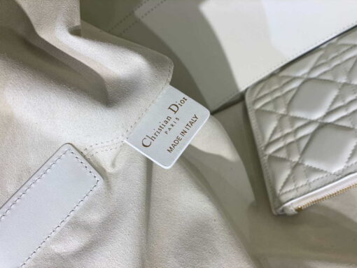 Replica Dior M2820 Large Dior Toujours Bag White Macrocannage Calfskin 8