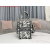 Replica Dior S5555 Mini Dior Book Tote Phone Bag Biege lace flowers S1109 9