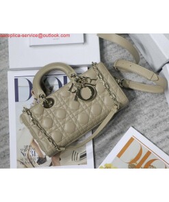 Replica Dior M0540 Medium Lady D-Joy Bag Sand-Colored Cannage Lambskin With Heart Motif
