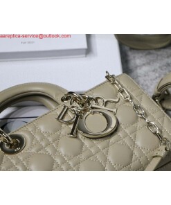Replica Dior M0540 Medium Lady D-Joy Bag Sand-Colored Cannage Lambskin With Heart Motif 2