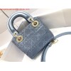 Replica Dior S0856 MICRO LADY DIOR BAG Horizon Yellow and Pink Metallic Cannage Lambskin Embroidered with Beads 10