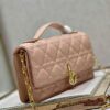 Replica Dior M0538 Small Lady Dior My ABCDIOR Bag Latte Quilted-Effect Lambskin White 9