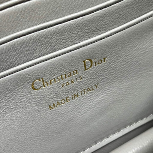 Replica Dior S0980 Mini Miss Dior Bag Latte Cannage Lambskin Dark gray 8