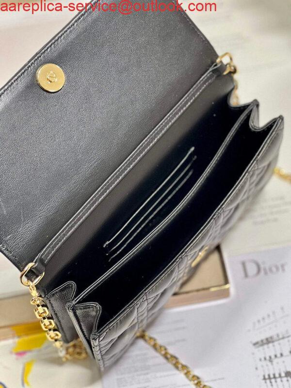 Replica Dior S0980 Mini Miss Dior Bag Latte Cannage Lambskin Black 7