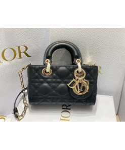 Replica Dior S0910 Micro Lady D-joy Bag Black Cannage Lambskin