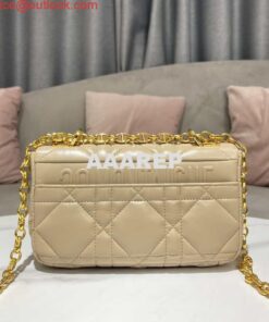 Replica Dior M9241 Small Quilted Macrocannage Calfskin Yellow